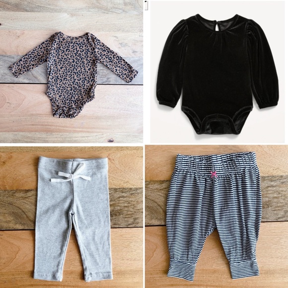 Other - Baby girl bodysuits and pants 0-3m Old Navy